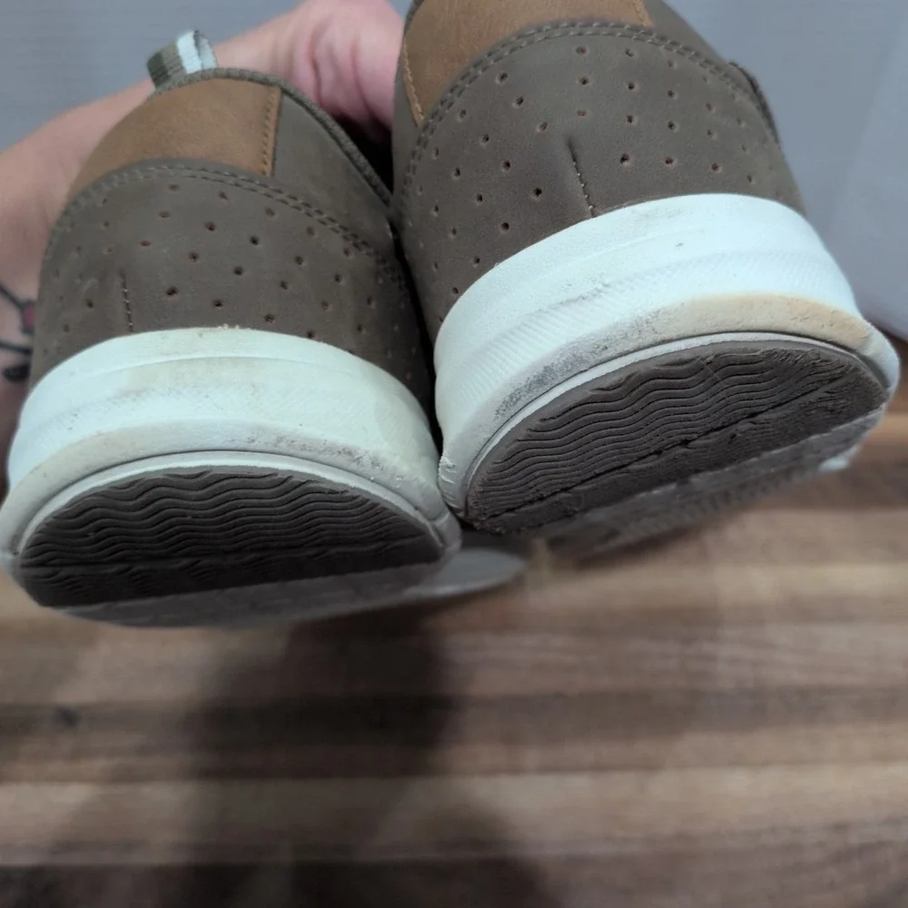 Magellan Outdoors Mahi II Boat‎ Shoes Men's 12 Light Brown Canvas Slip On Loafer